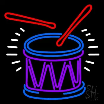 Drum And Stick LED Neon Sign