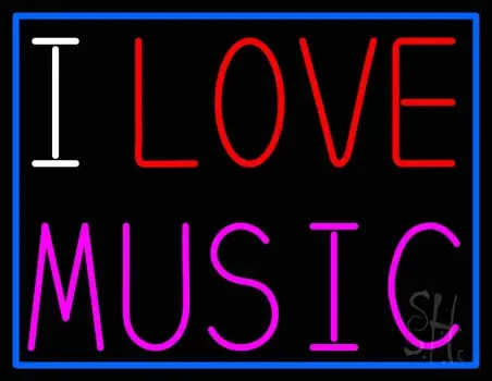 I Love Music LED Neon Sign