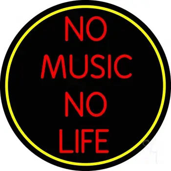 No Life No Music LED Neon Sign