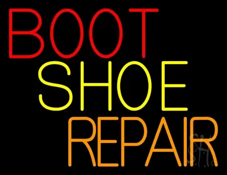 Red Boot Shoe Repair LED Neon Sign