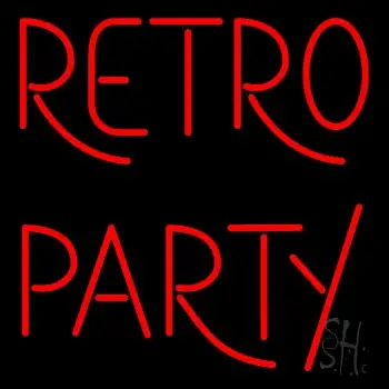 Red Retro Party LED Neon Sign
