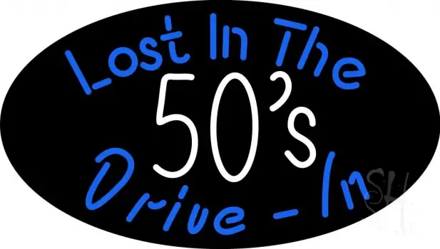 Lost In The 50s Drive In LED Neon Sign