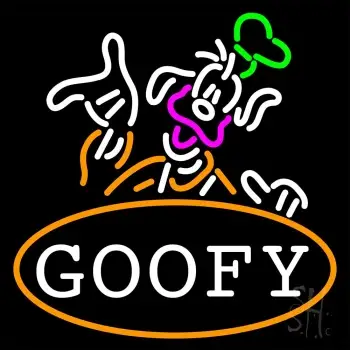 Orange Goofy LED Neon Sign