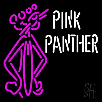 Pink Panther Standing LED Neon Sign