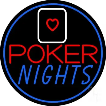 Poker Nights Game Bar Pub Gift LED Neon Sign