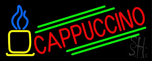 Blue Cappuccino Cup LED Neon Sign