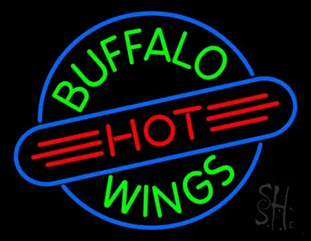 Buffalo Hot Wings LED Neon Sign
