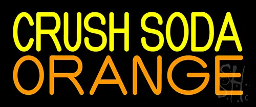 Crush Orange Soda LED Neon Sign