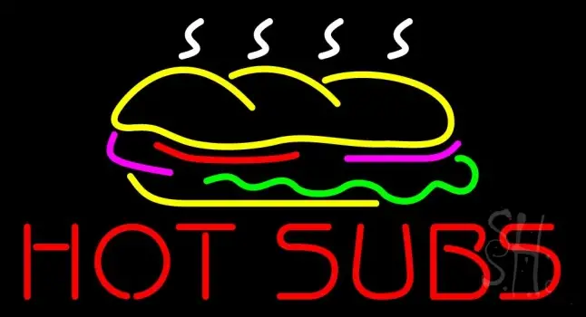 Hot Subs Logo LED Neon Sign