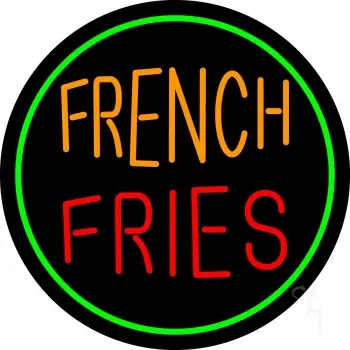 Round French Fries LED Neon Sign