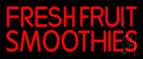 Red Fresh Smoothies LED Neon Sign