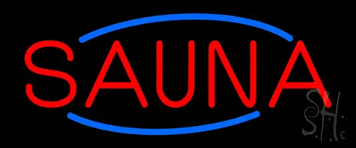 Red Sauna LED Neon Sign