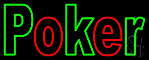 Block Poker 2 LED Neon Sign