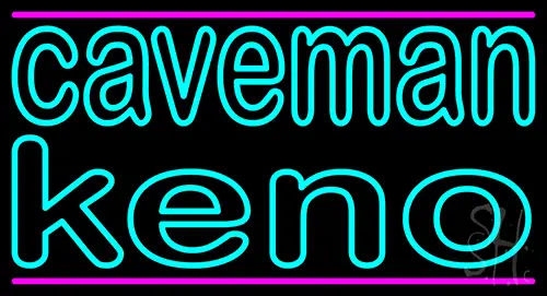 Caveman Keno 2 LED Neon Sign