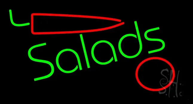 Salads Logo LED Neon Sign