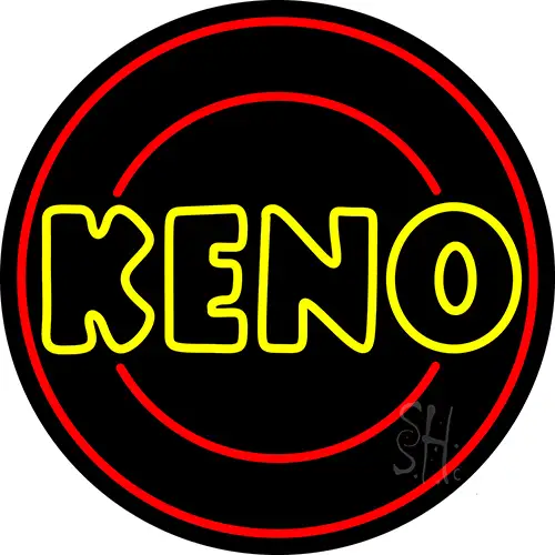 Keno With Ball 2 LED Neon Sign