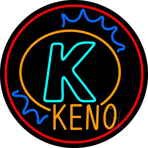 K Keno 1 LED Neon Sign