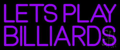 Lets Play Billiard 1 LED Neon Sign