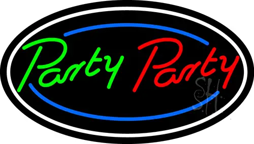 Party Party 2 LED Neon Sign