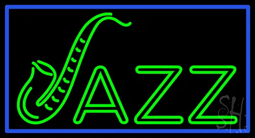 Jazz With Border 1 LED Neon Sign