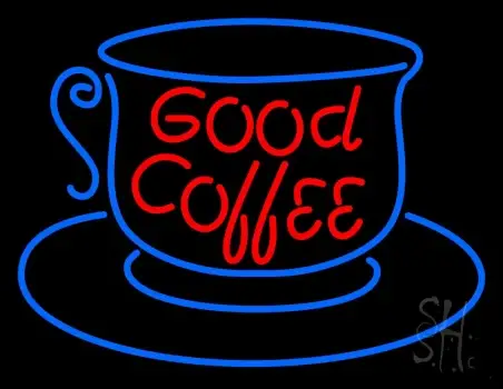 Good Coffee Inside Cup LED Neon Sign