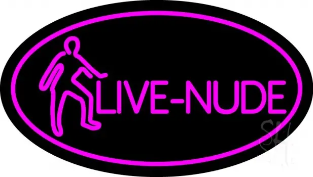 Pink Live Nudes With Girl LED Neon Sign