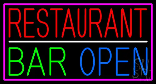 Restaurant Bar Open LED Neon Sign