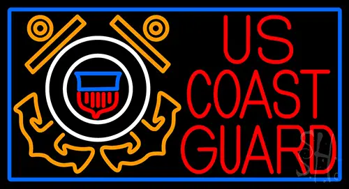 Us Coast Guard Logo LED Neon Sign