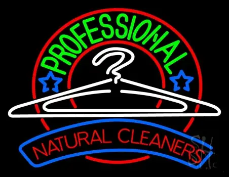 Professional Natural Cleaners LED Neon Sign