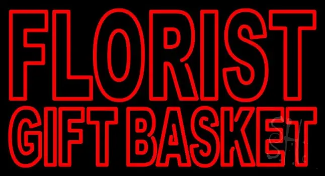 Florist Gift Basket LED Neon Sign