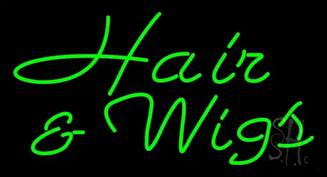 Green Hair And Wigs LED Neon Sign