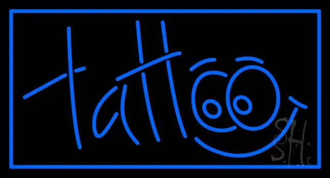 Blue Tattoo LED Neon Sign
