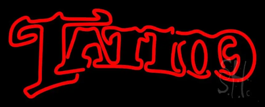 Double Stroke Tattoo LED Neon Sign