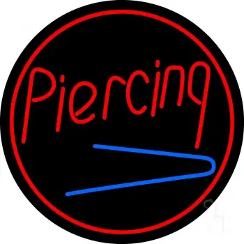 Round Piercing LED Neon Sign