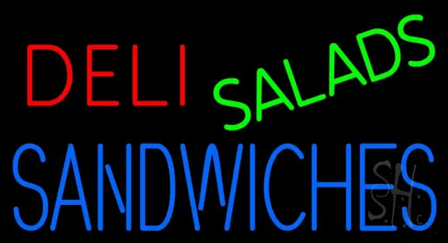 Deli Salads Sandwiches LED Neon Sign
