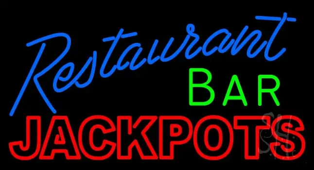 Restaurant Bar Jackpots LED Neon Sign