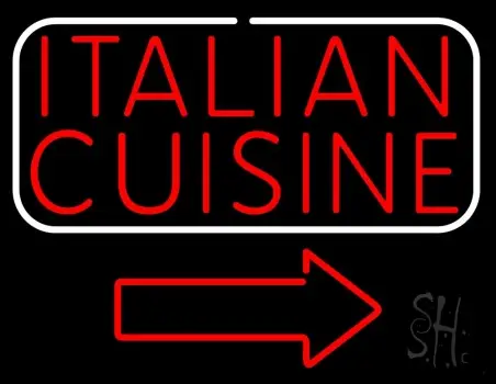 Italian Cuisine LED Neon Sign