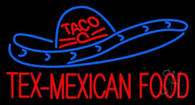 Tex Mexican Food LED Neon Sign