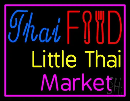 Thai Food Little Thai Market LED Neon Sign