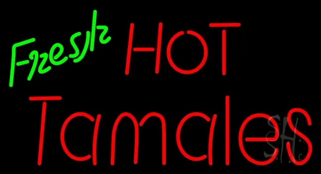 Fresh Hot Tamales LED Neon Sign