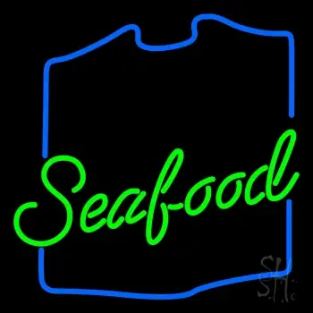 Green Seafood LED Neon Sign