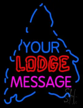 Custom Double Stroke Lodge LED Neon Sign