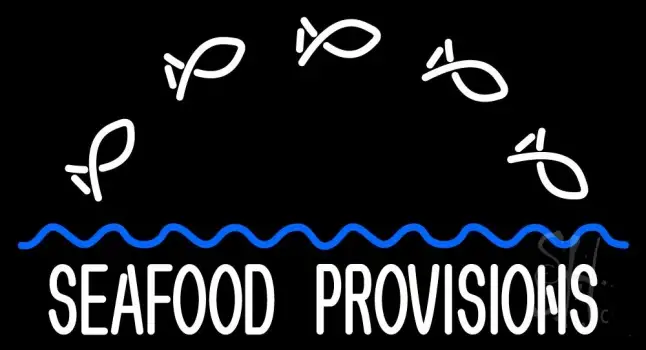 Seafood Provisions LED Neon Sign