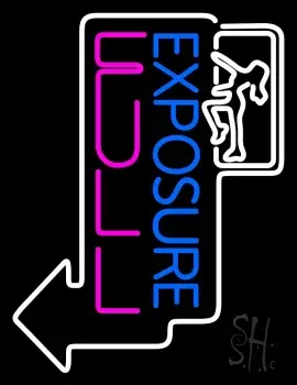Exposure Full Girl Logo LED Neon Sign