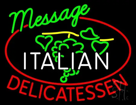 Custom Italian Delicatessen LED Neon Sign