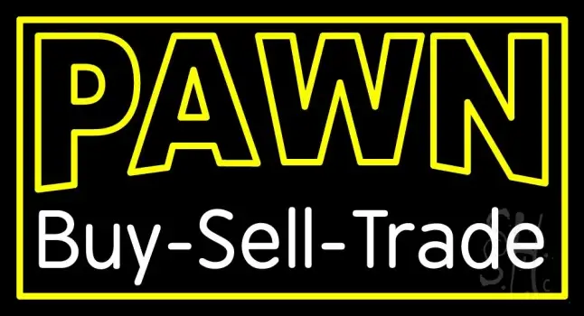 Double Stroke Pawn Buy Sell Trade LED Neon Sign
