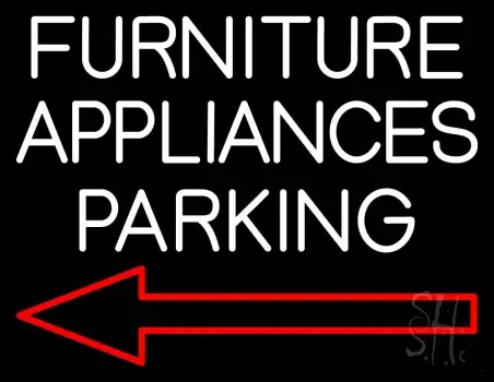 Furniture Appliances Parking LED Neon Sign