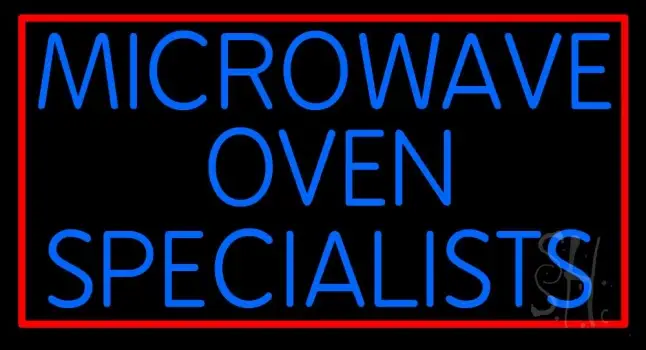 Microwave Ovan Specialist 1 LED Neon Sign