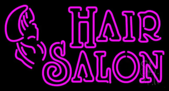 Double Stroke Pink Hair Salon LED Neon Sign