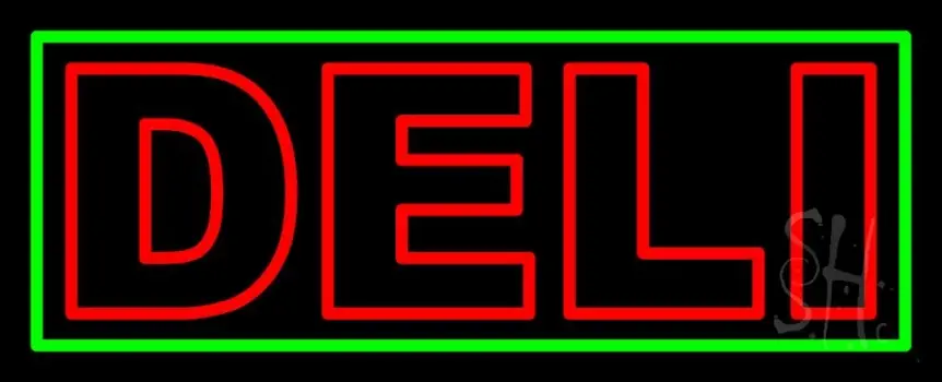 Red Deli 1 LED Neon Sign
